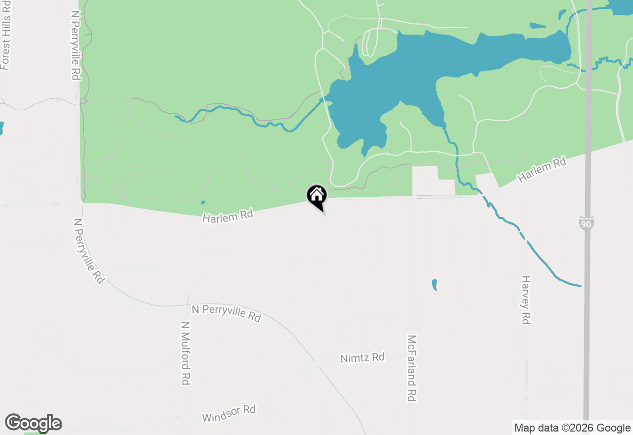 Map of 6581 Squire Lane, Loves Park, IL 61111