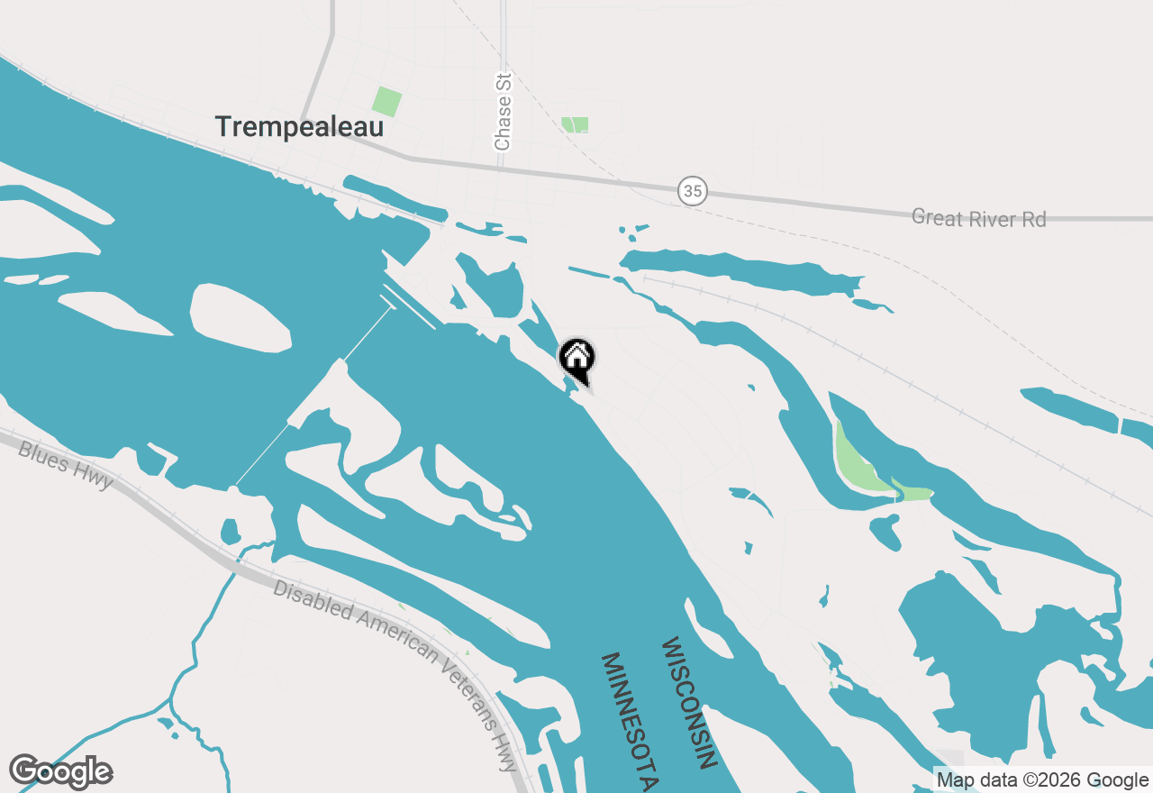 Map of 23813 Lake Rd, Trempealeau, WI 54661