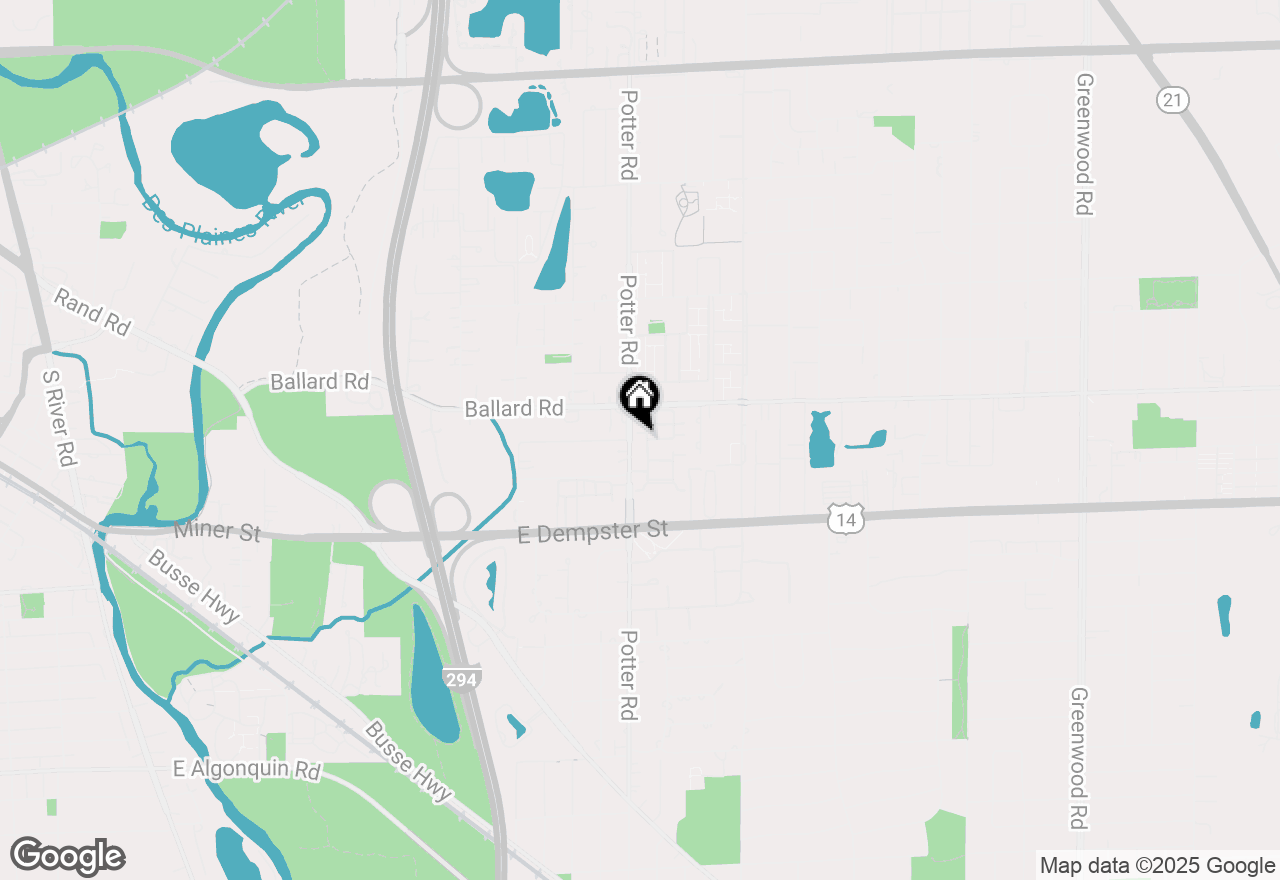 Map of 9395 Landings Lane #406, Des Plaines, IL 60016