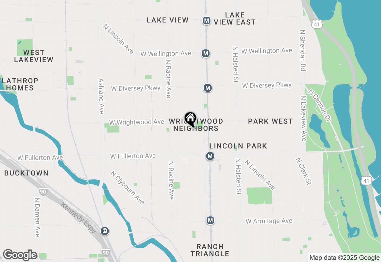 Map of 1047 W Lill Avenue, Chicago, IL 60614