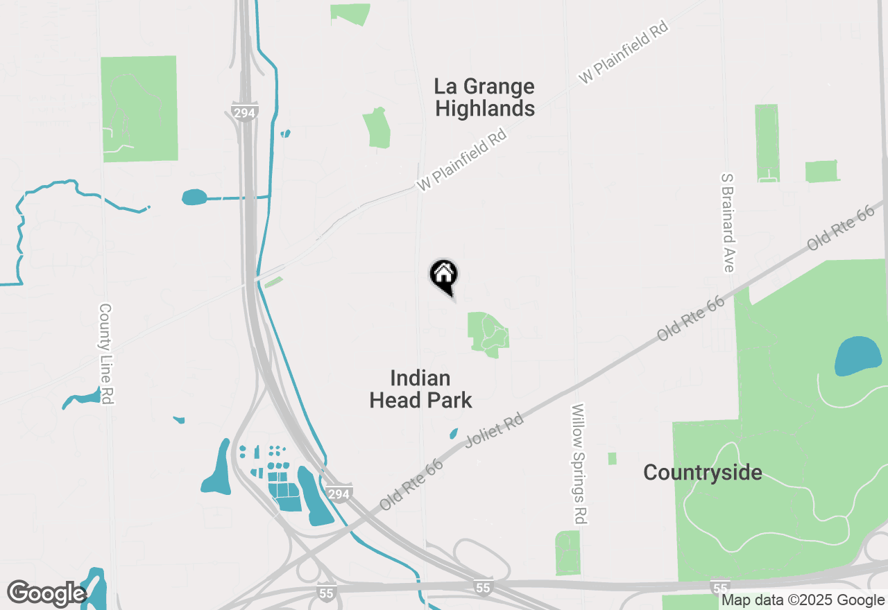 Map of 12 Hawthorne Square, Indian Head Park, IL 60525