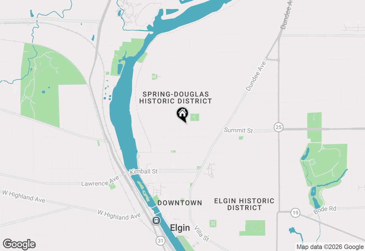 Map of (Address confidential), Elgin, Illinois 60120