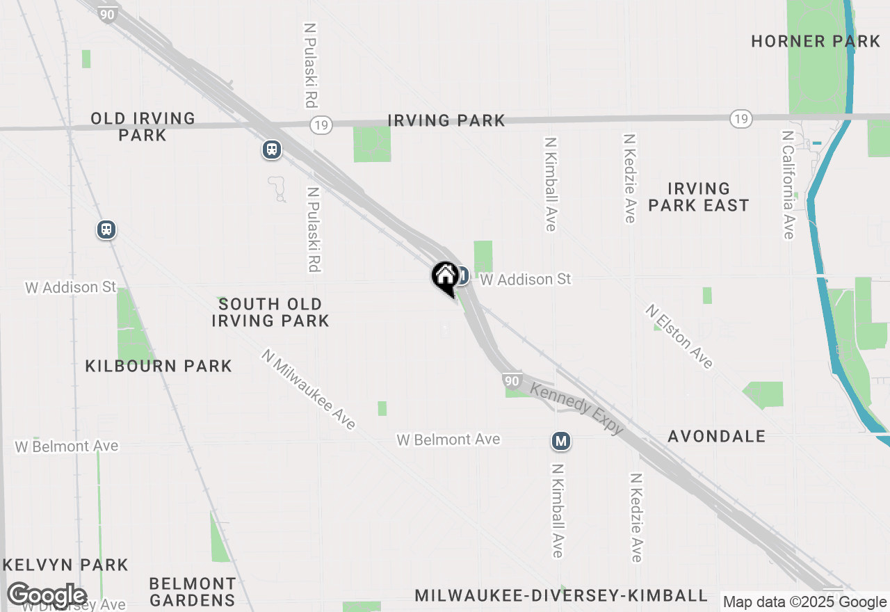 Map of 3645 W Eddy Street, Chicago, IL 60618