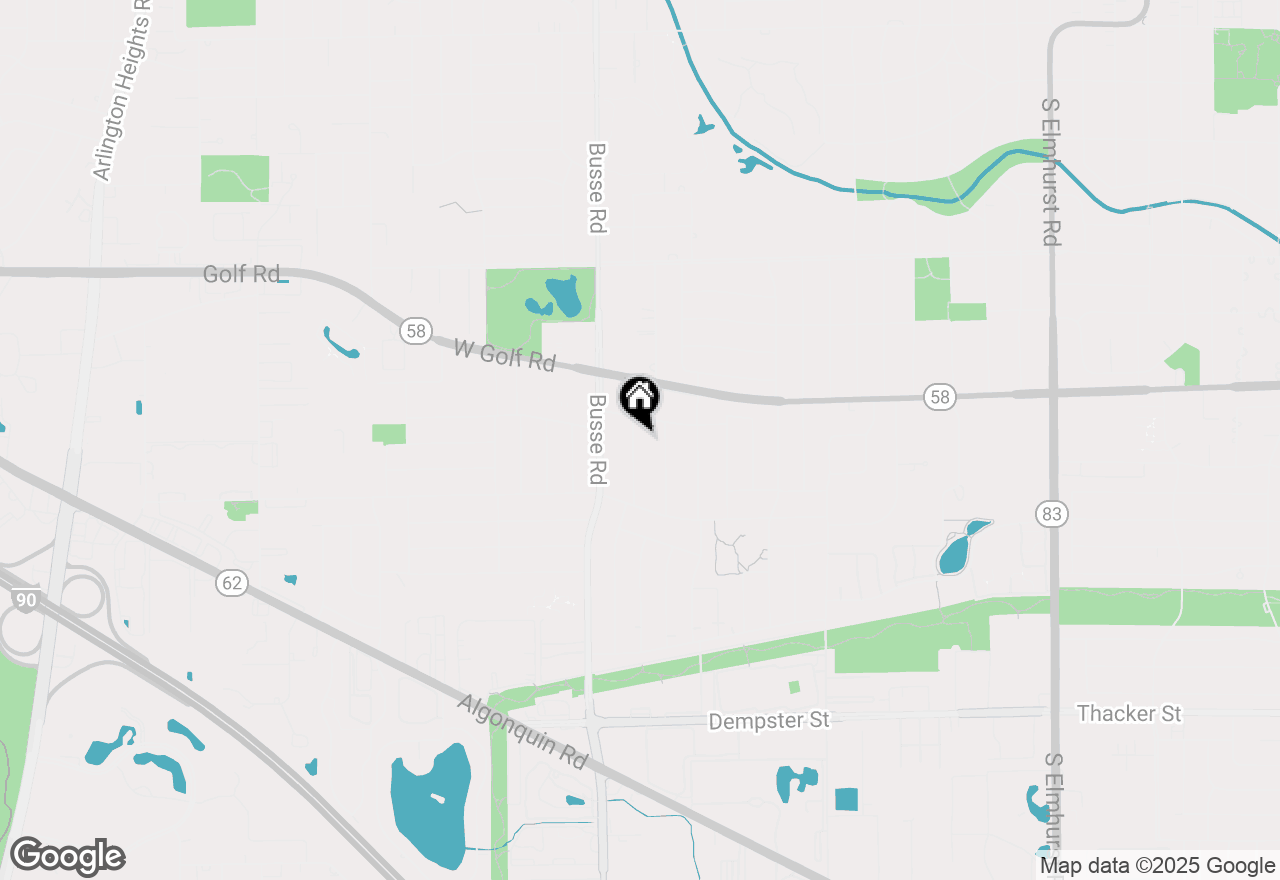 Map of 1105 S Fern Drive, Mount Prospect, IL 60056