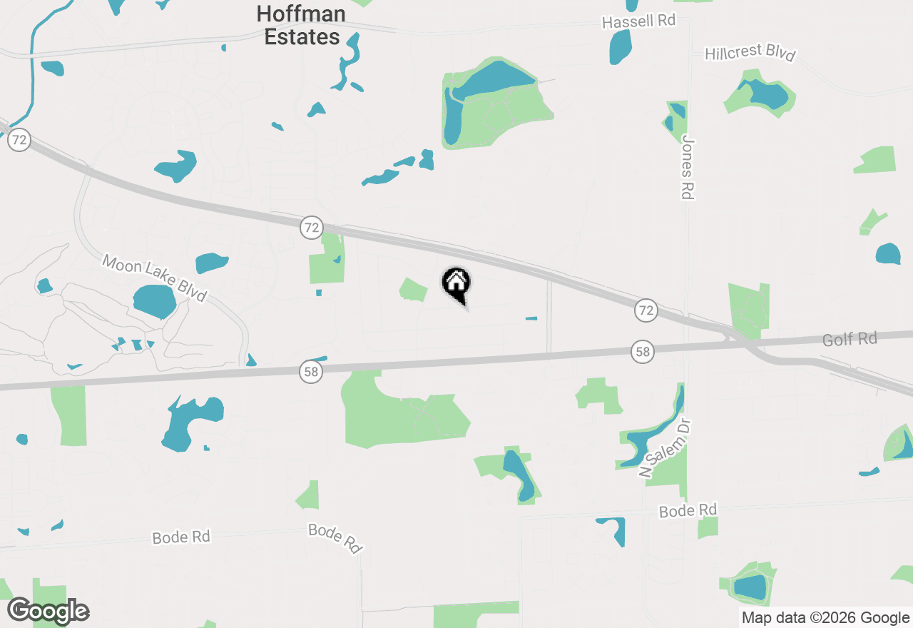 Map of 1335 Blair Lane, Hoffman Estates, IL 60169