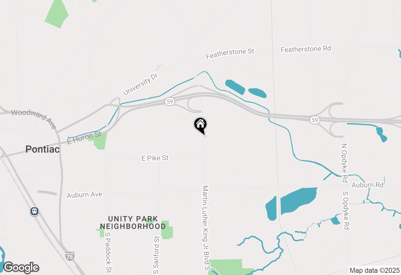 Map of 65 Martin Luther King Jr Boulevard N, Pontiac, MI 48342