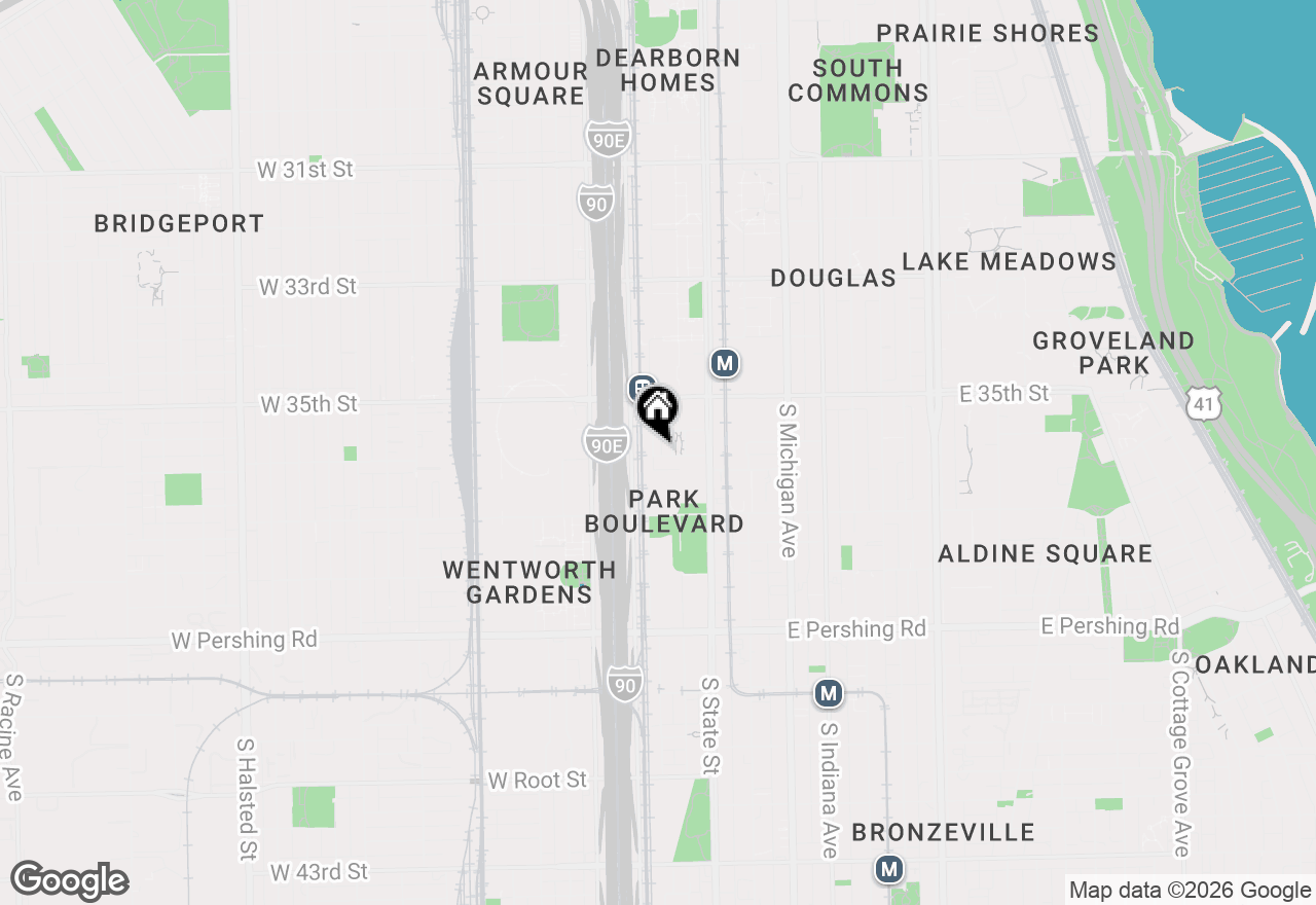 Map of 3559 S Federal Street #202, Chicago, IL 60609
