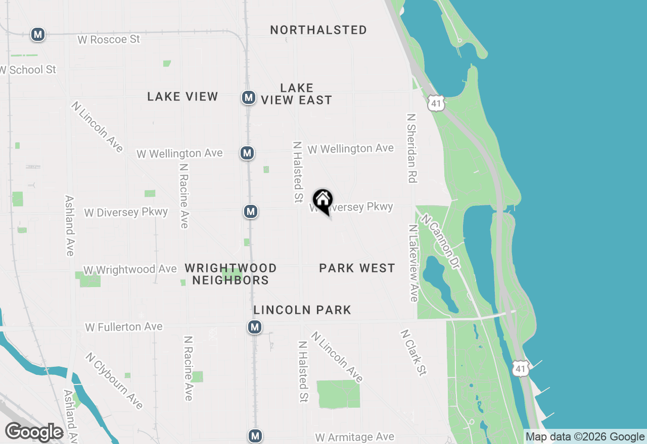 Map of 710 W Schubert Avenue #C, Chicago, IL 60614