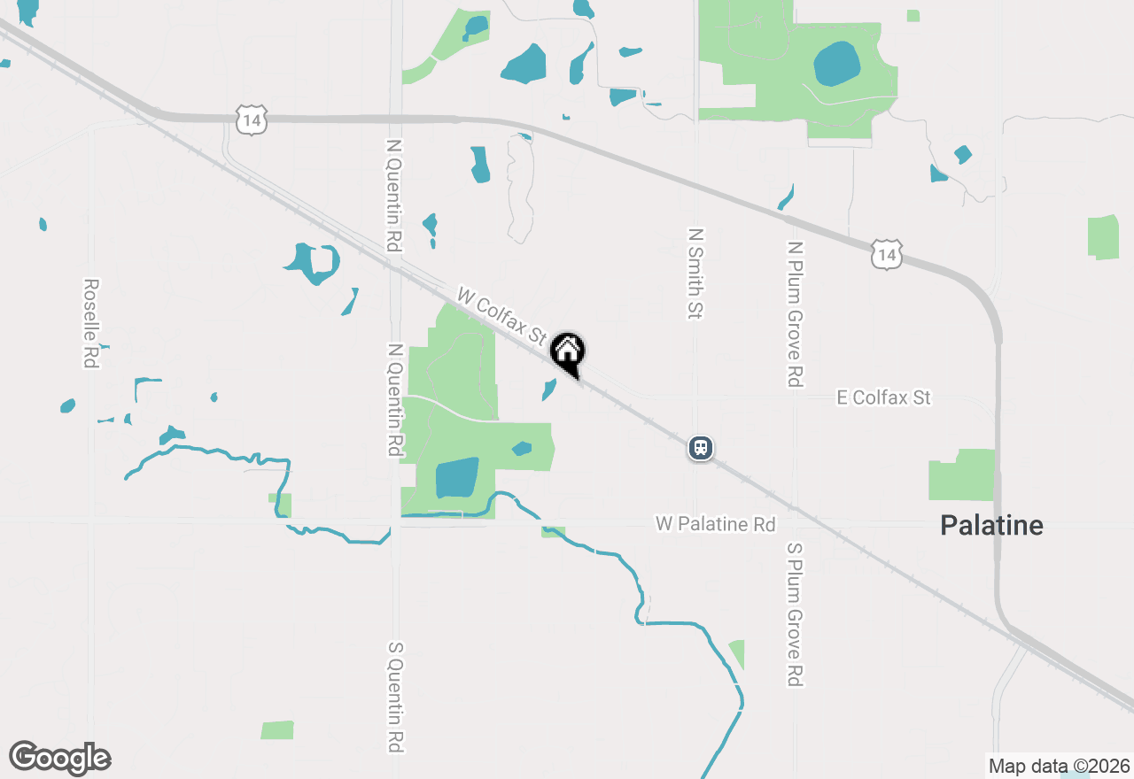 Map of 440 W Mahogany Court #608, Palatine, IL 60067