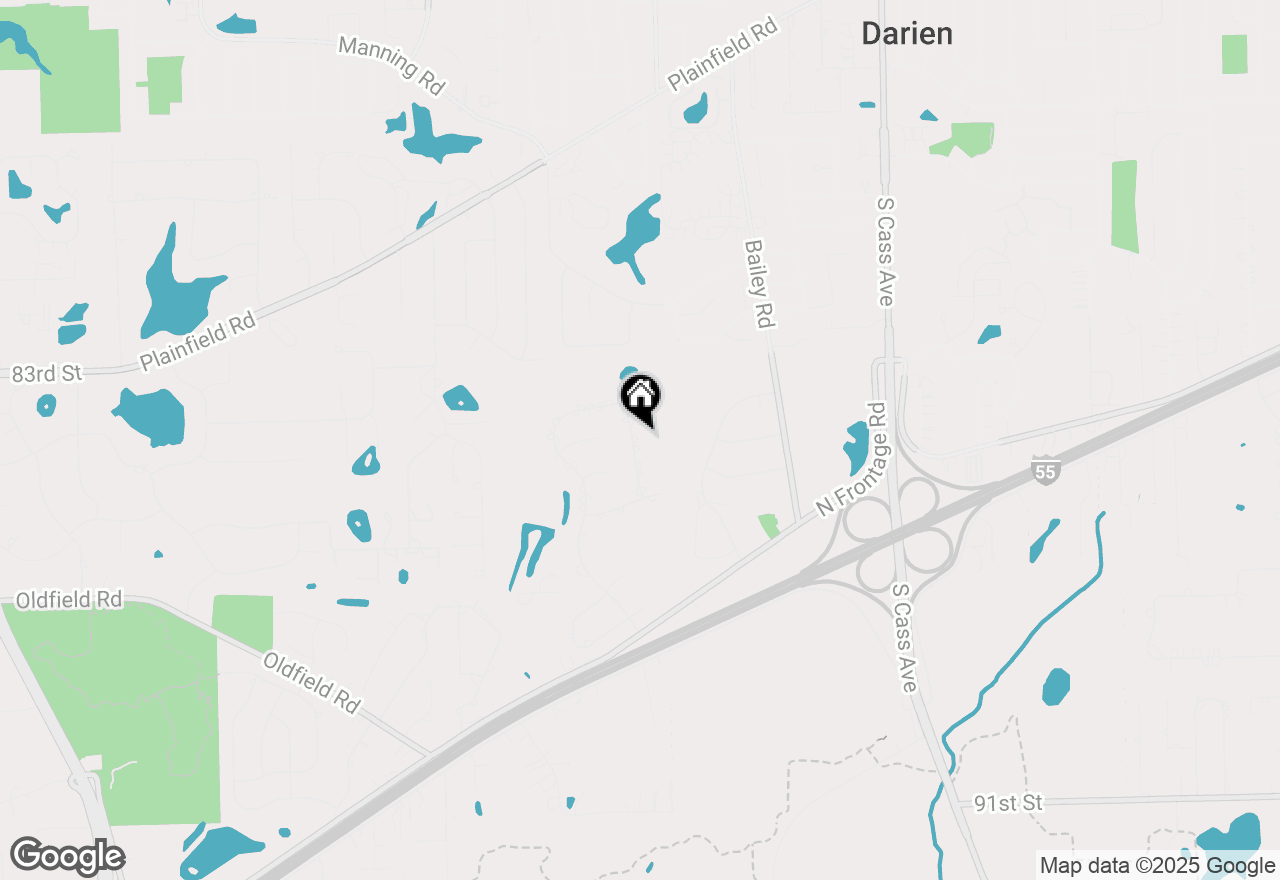 Map of 8417 Gleneyre Road, Darien, IL 60561
