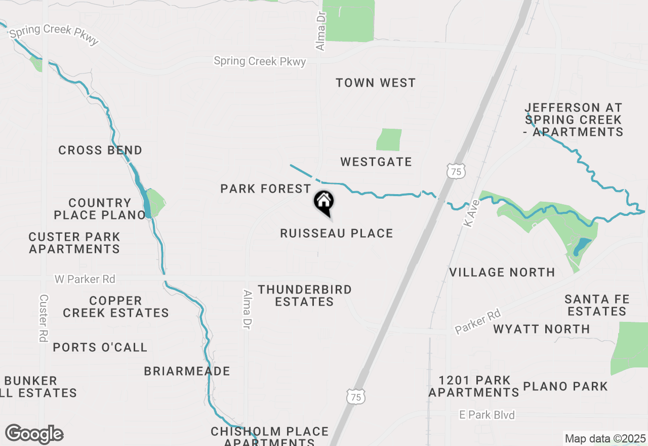 Map of 3617 Pasteur Lane, Plano, TX 75023