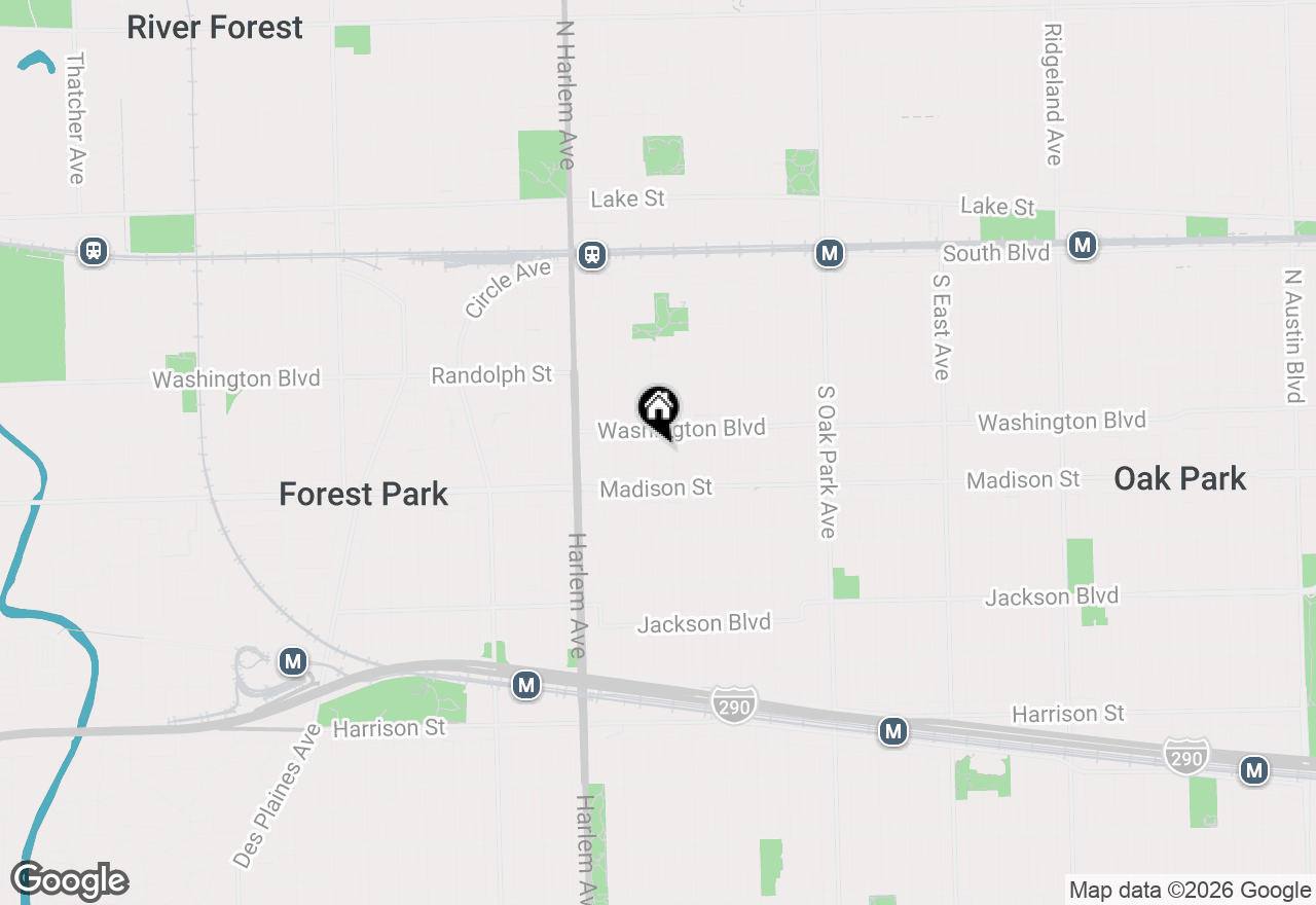Map of 1031 Lincoln Trail, Oak Park, IL 60302
