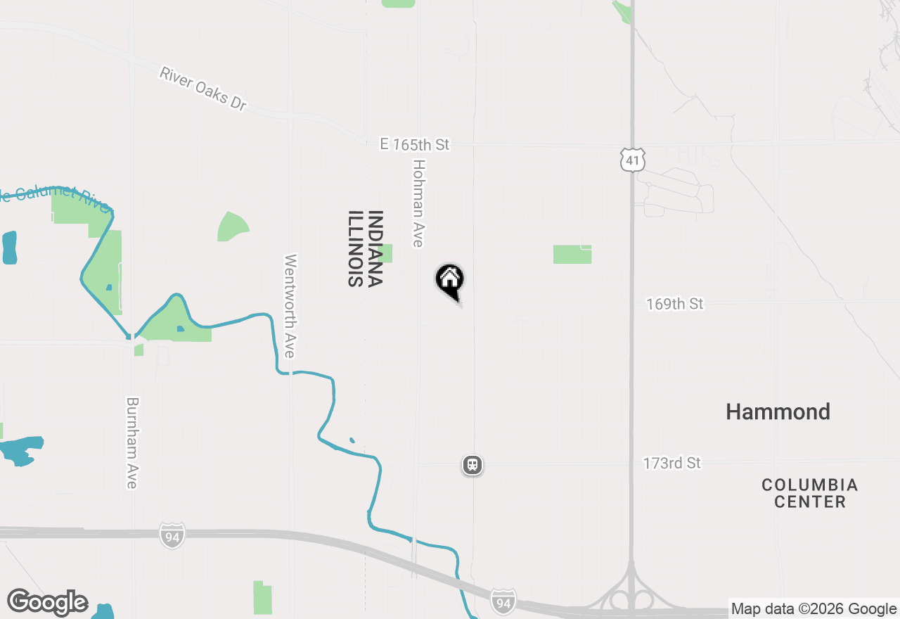 Map of 242 169th Street, Hammond, IN 46324