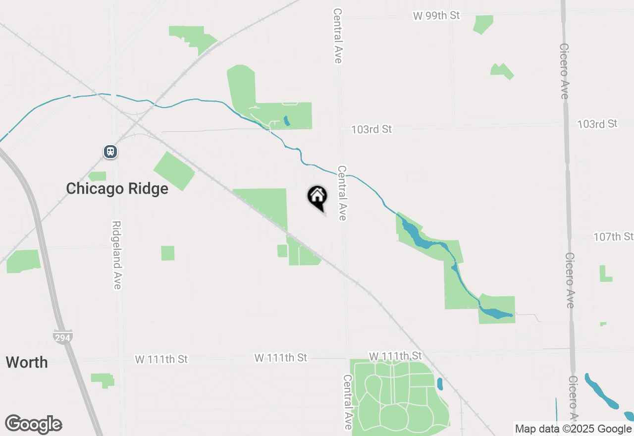 Map of 10601 Major Avenue #2S, Chicago Ridge, IL 60415