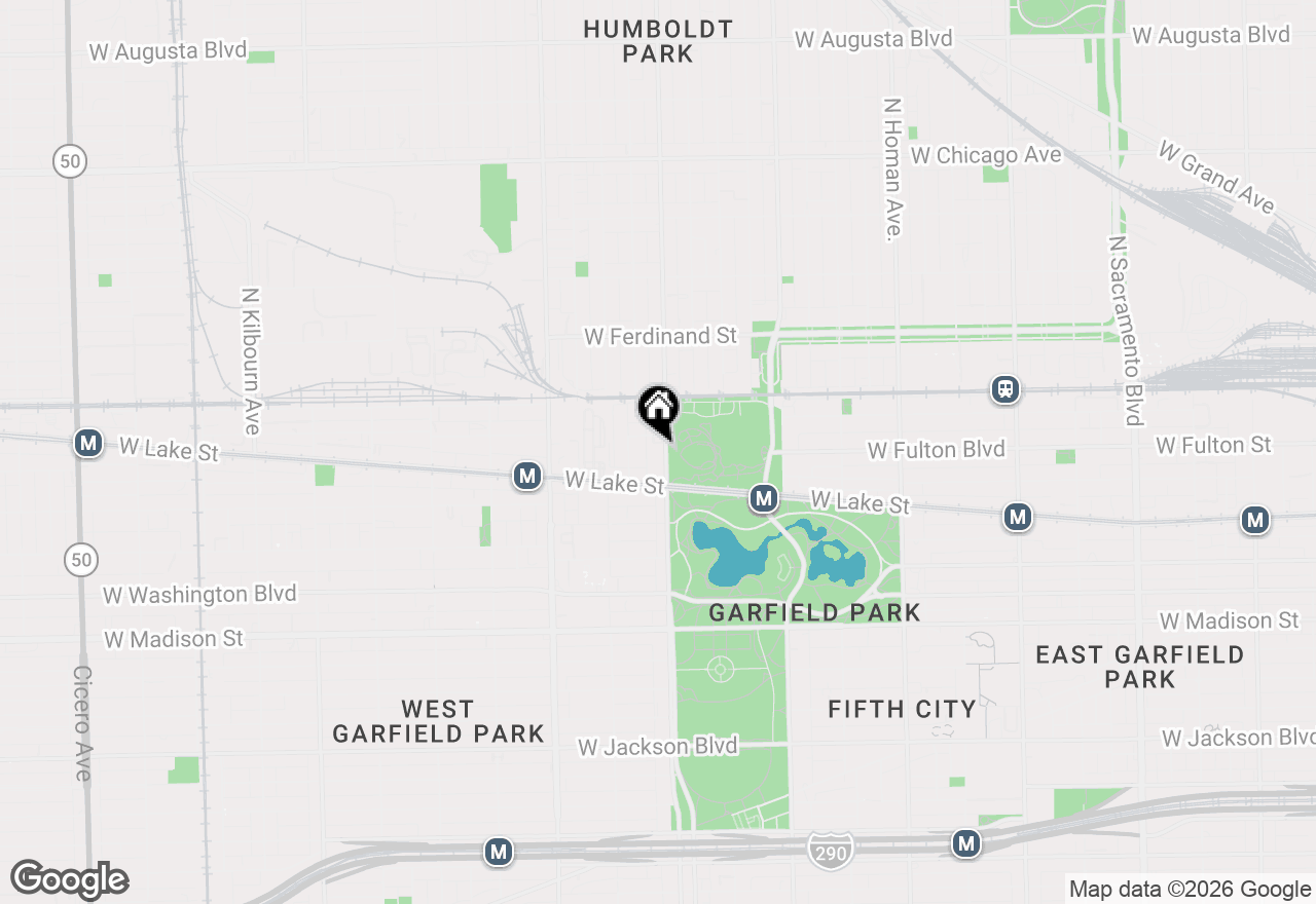 Map of 338 N Hamlin Avenue, Chicago, IL 60624