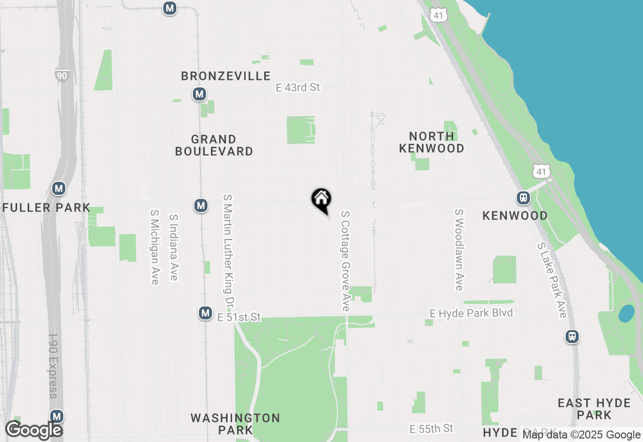 Map of 4743 S Langley Avenue #1S, Chicago, IL 60615