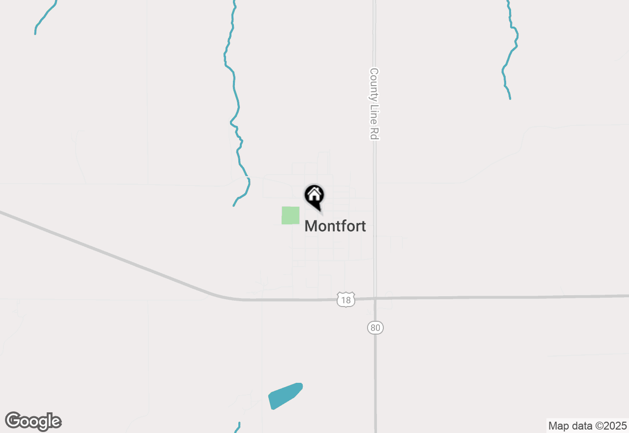 Map of 202 S Fountain Street, Montfort, WI 53569