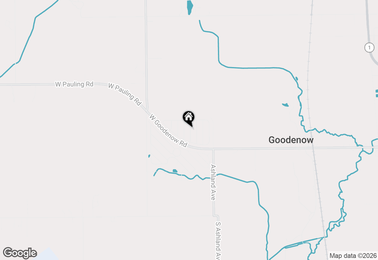 Map of 16 Swallow Lane, Beecher, IL 60401