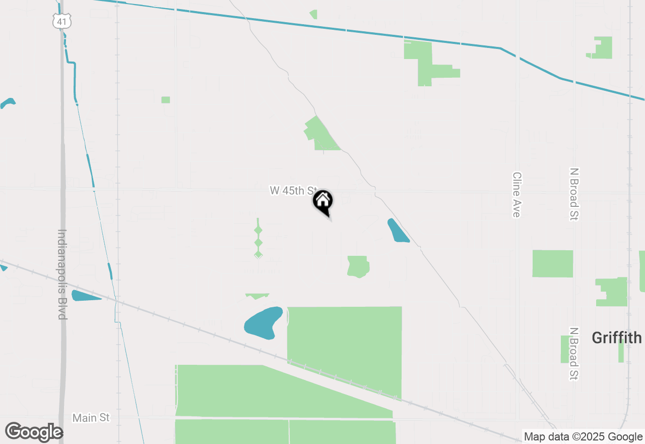 Map of 1841 W Ash Street, Griffith, IN 46319