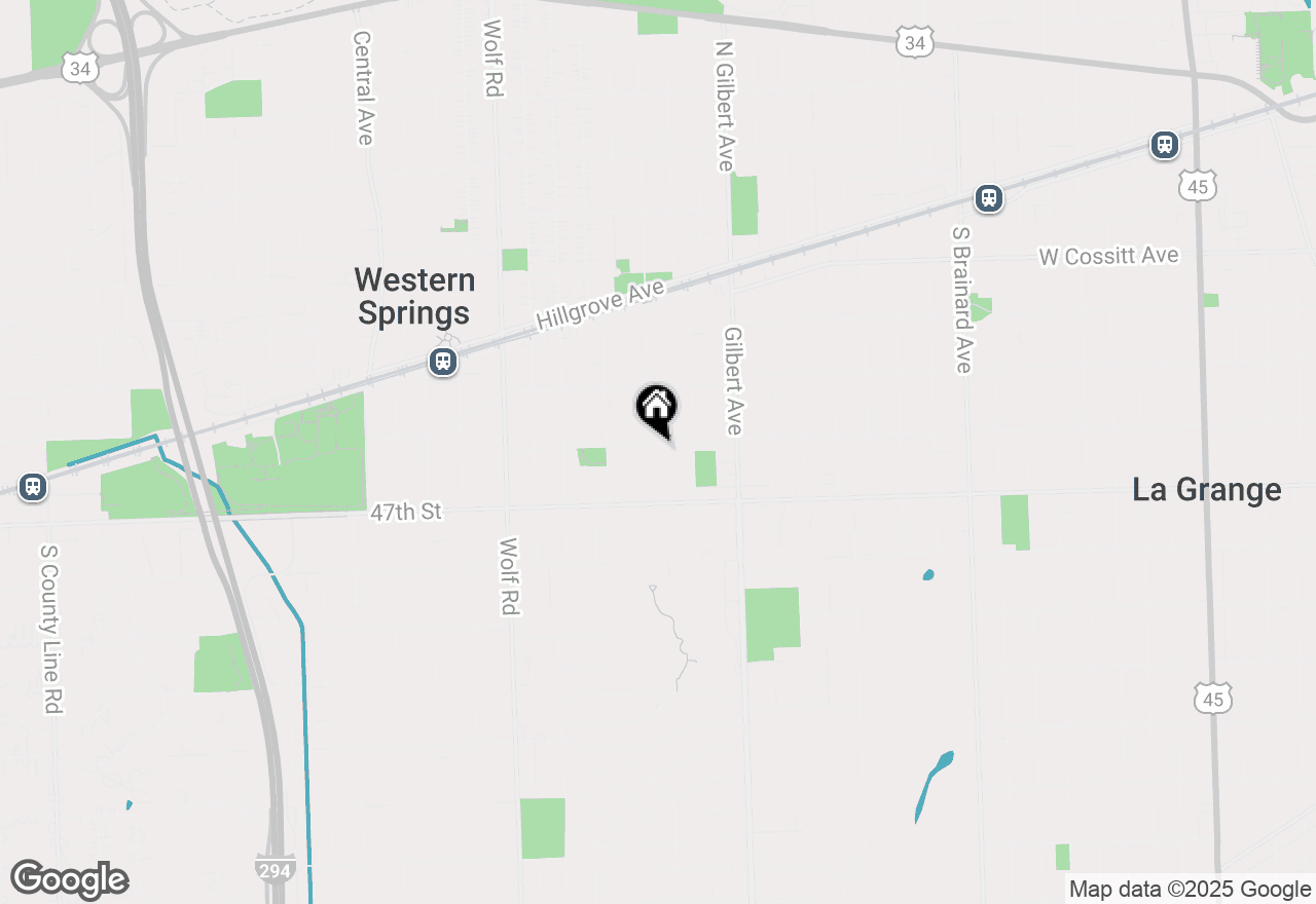 Map of 4601 Clausen Avenue, Western Springs, IL 60558