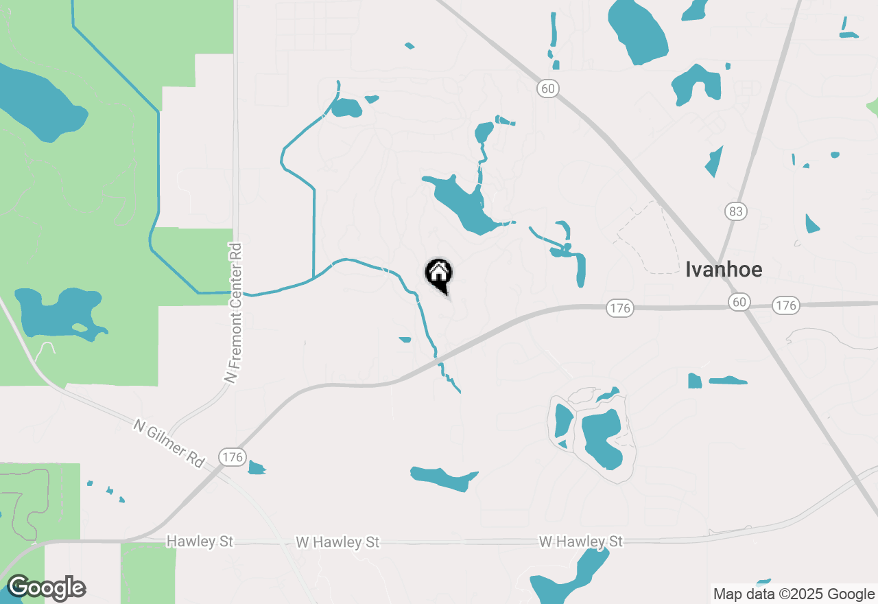 Map of 21827 W Riviera Court, Ivanhoe, IL 60060