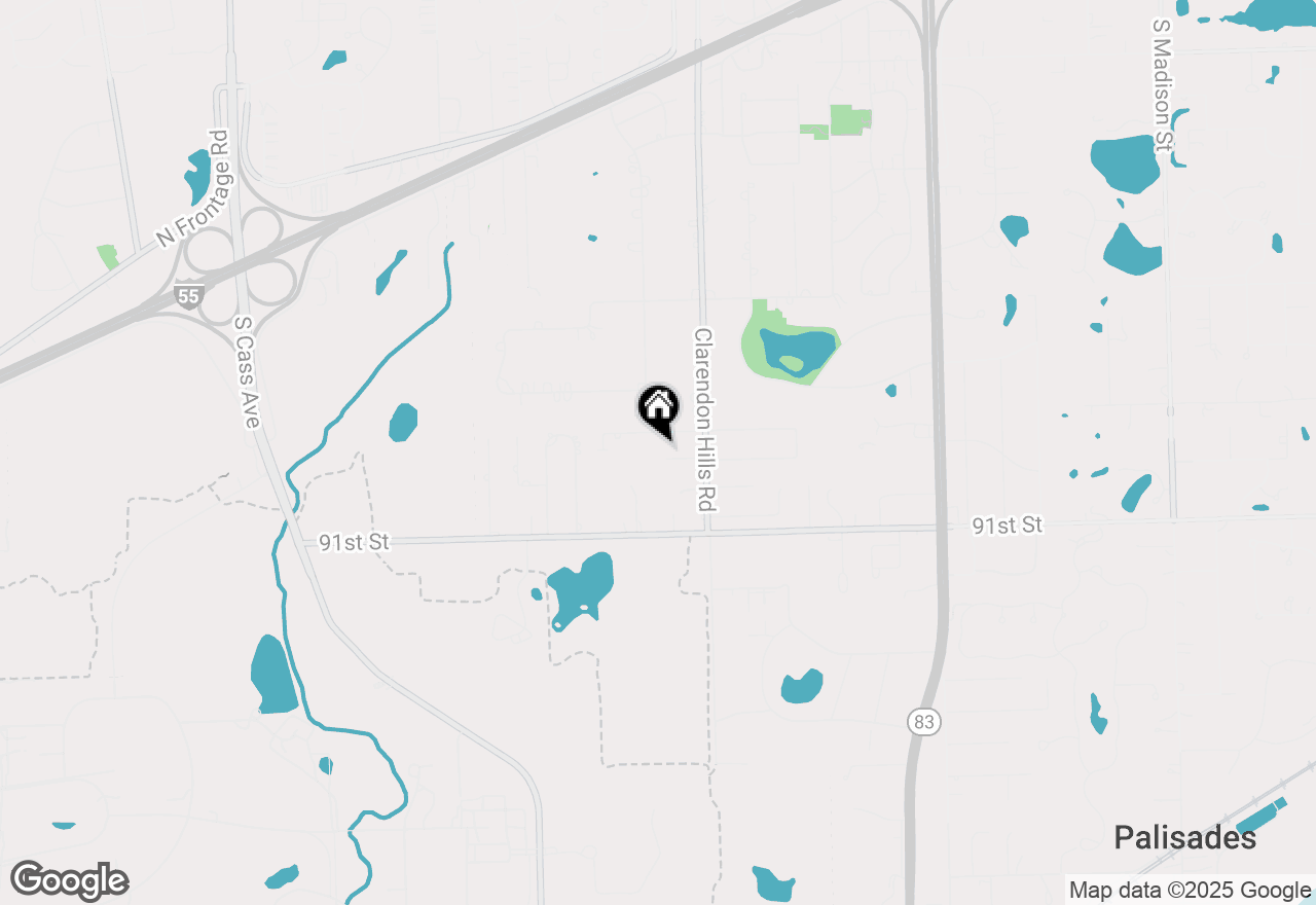 Map of 17W060 Burr Oak Lane, Willowbrook, IL 60527