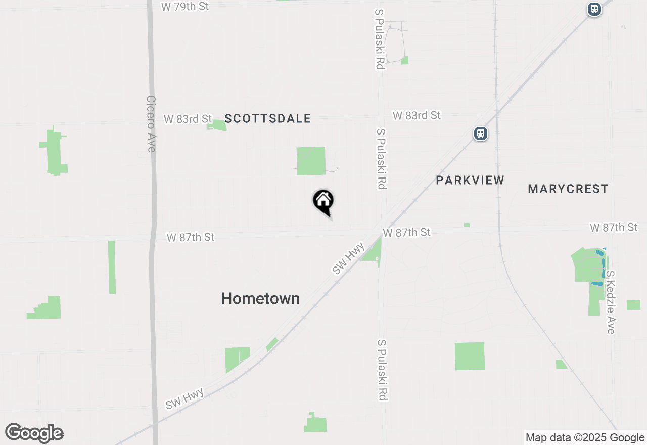 Map of 8638 S Keeler Avenue, Chicago, IL 60652