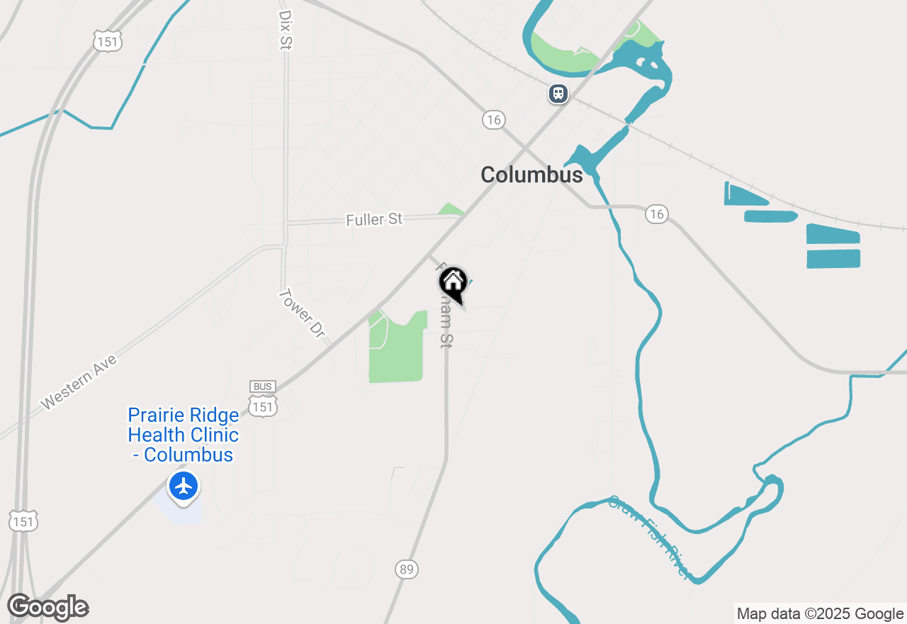 Map of 807 Farnham Street, Columbus, WI 53925