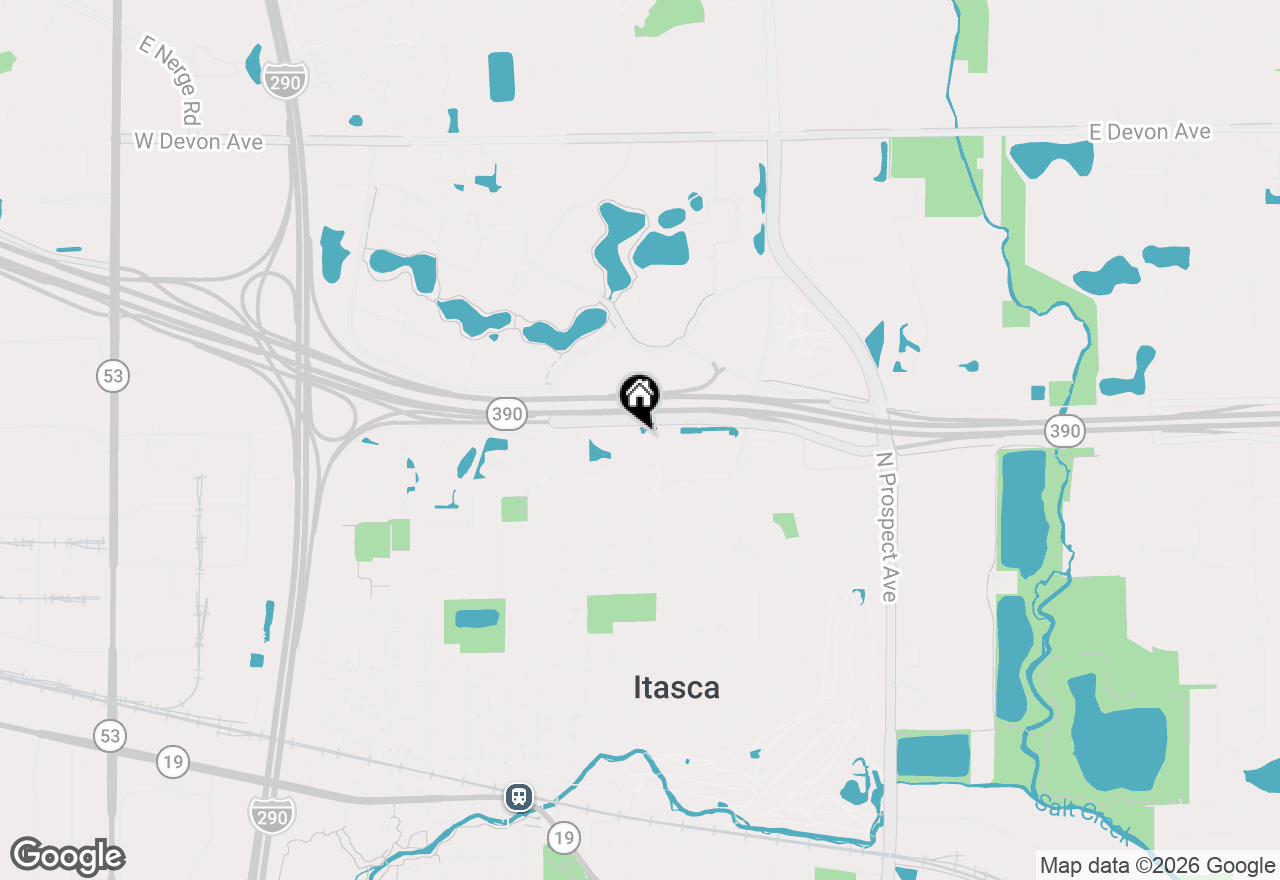 Map of 316 Nicole Way, Itasca, IL 60143