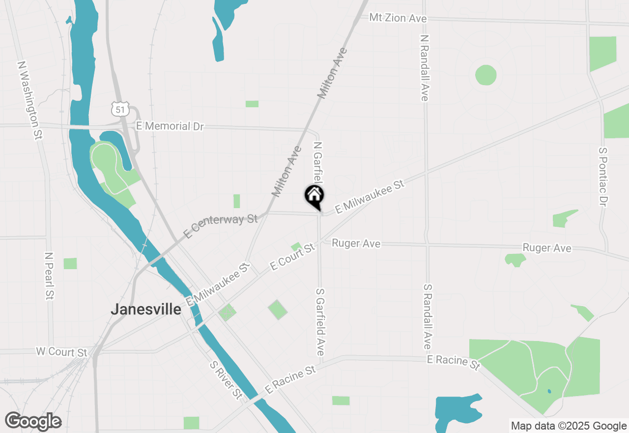Map of 915 E Milwaukee Street, Janesville, WI 53545