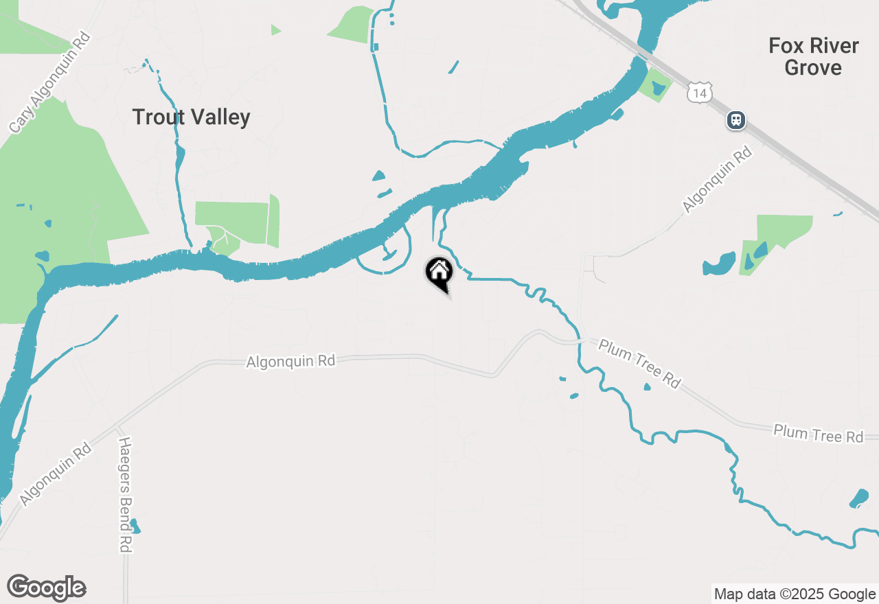 Map of 9702 Wolf Road, Fox River Grove, IL 60021