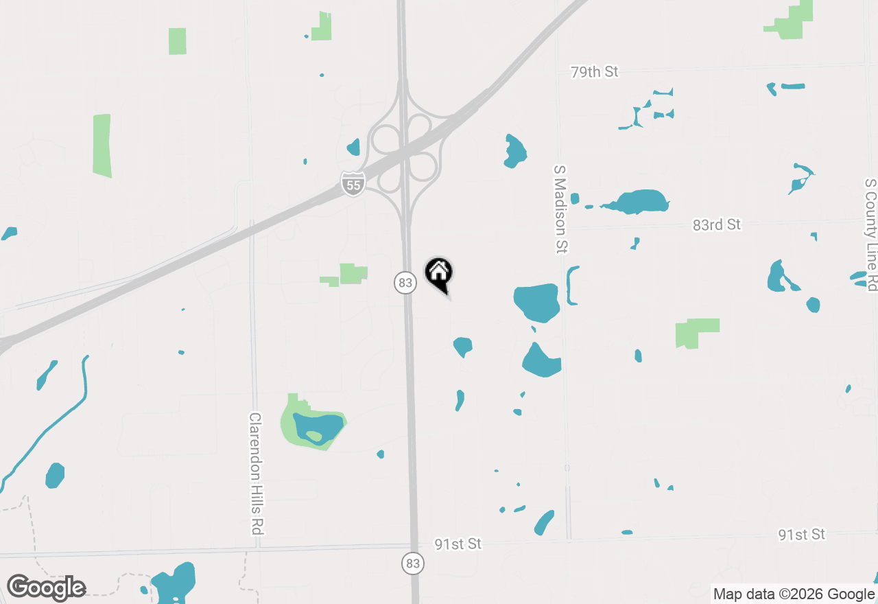 Map of 8418 Meadowbrook Drive, Burr Ridge, IL 60527