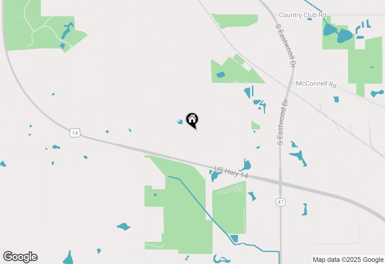 Map of 1421 Portage Lane, Woodstock, IL 60098