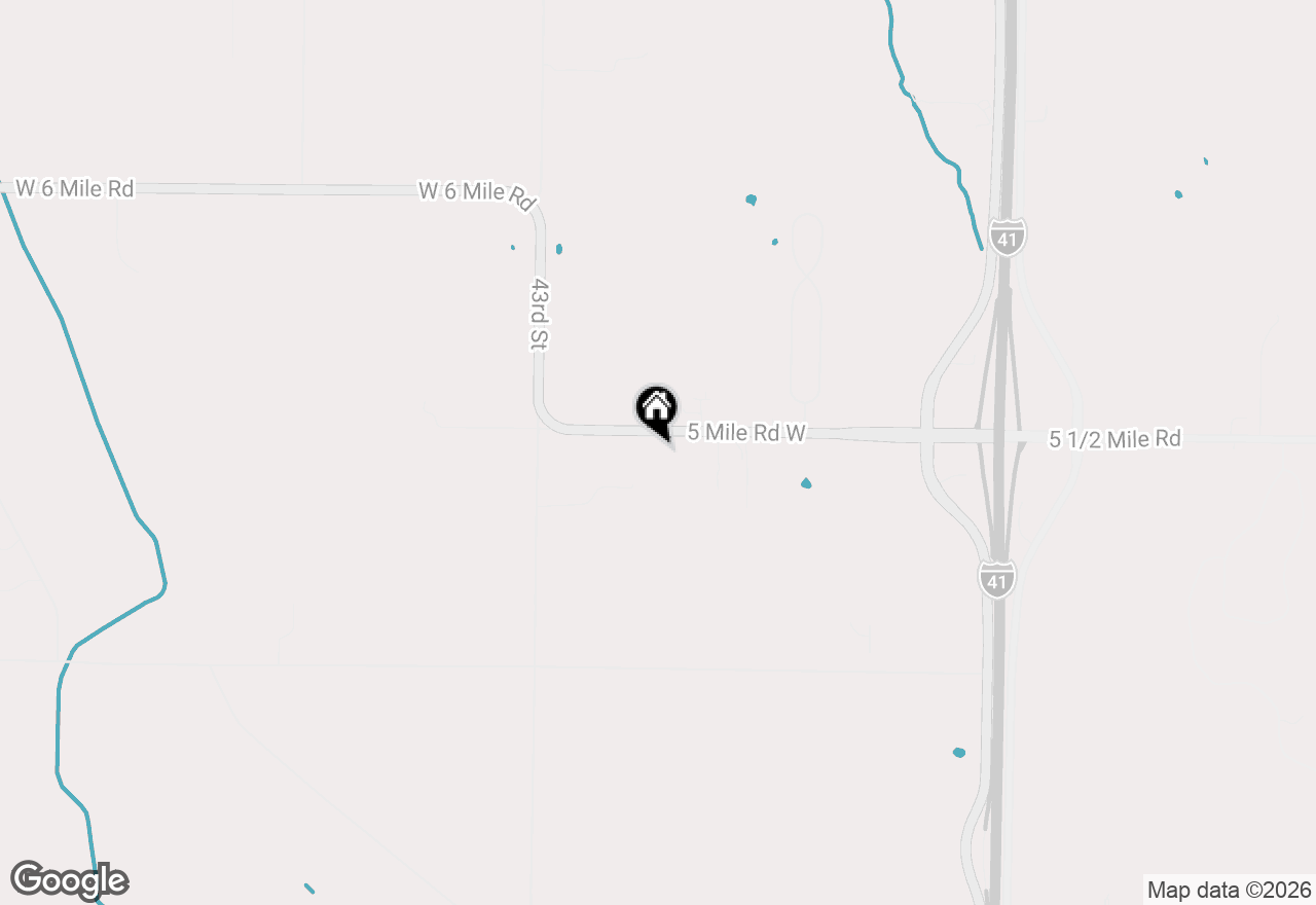 Map of 3835 W 5 1/2 Mile Rd, Caledonia, WI 53108