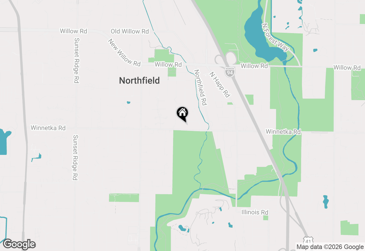 Map of 115 Avon Avenue, Northfield, IL 60093