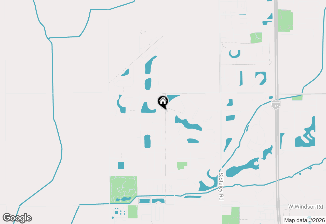 Map of 4706 Chestnut Grove Drive, Champaign, IL 61822