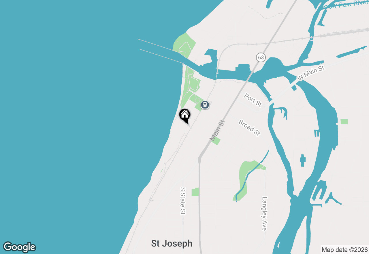Map of 307 Park Street, St. Joseph, MI 49085