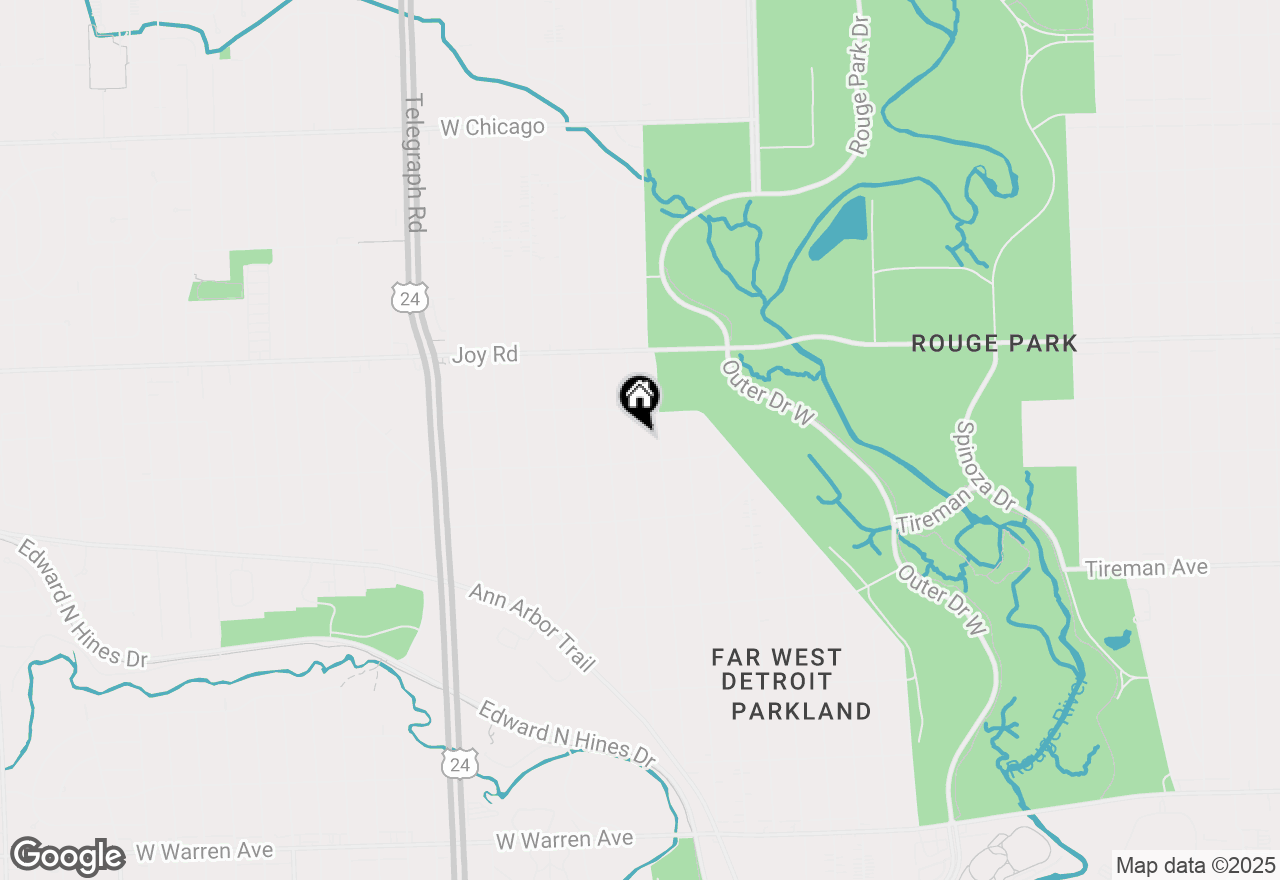 Map of 8442 Hazelton Street, Dearborn Heights, MI 48127