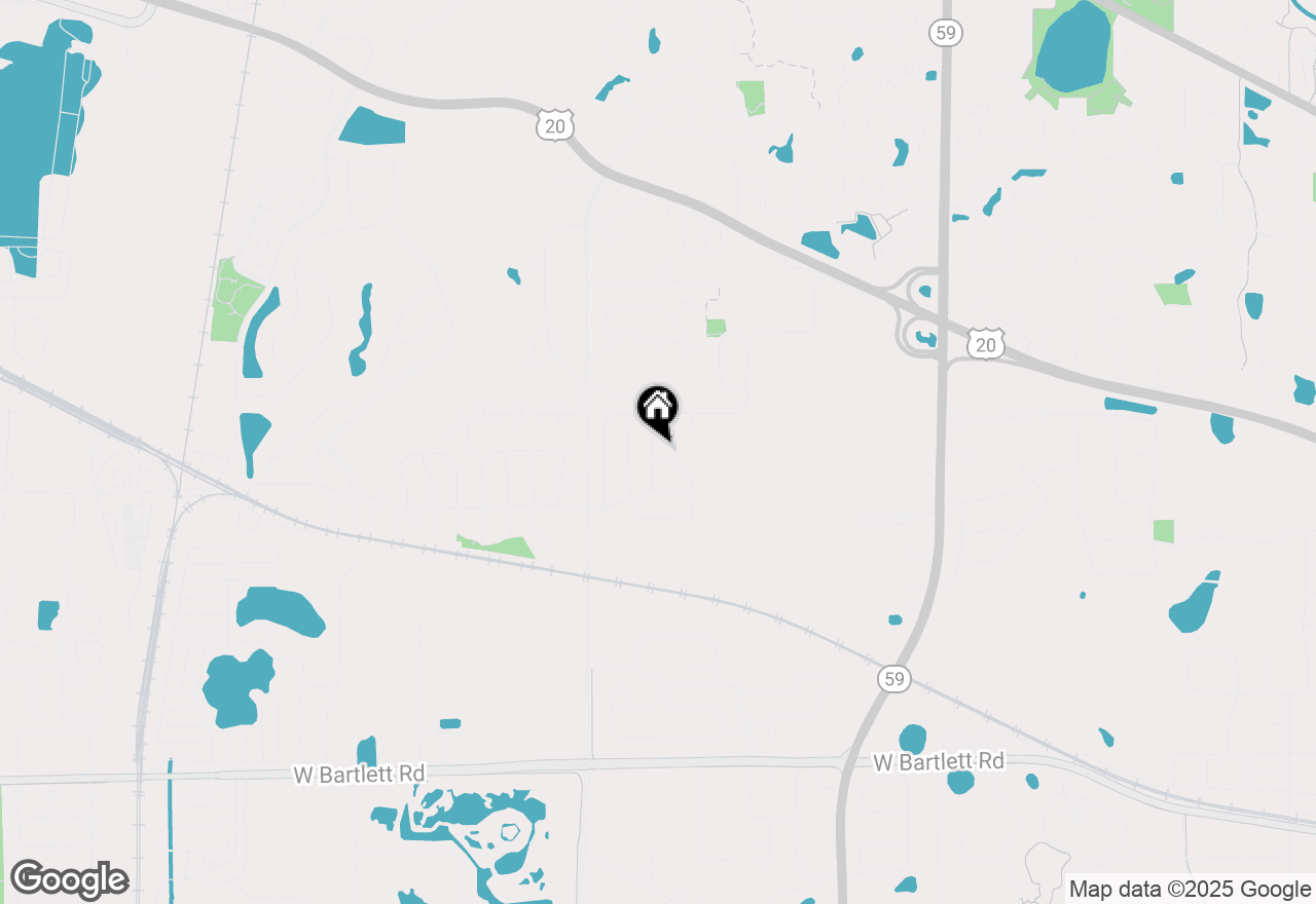 Map of 1223 Summersweet Lane, Bartlett, IL 60103