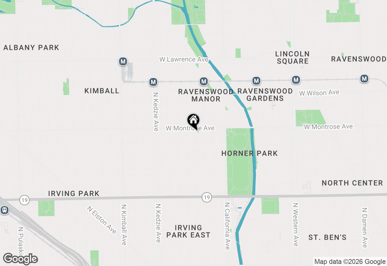 Map of 4343 N Sacramento Avenue #2A, Chicago, IL 60618