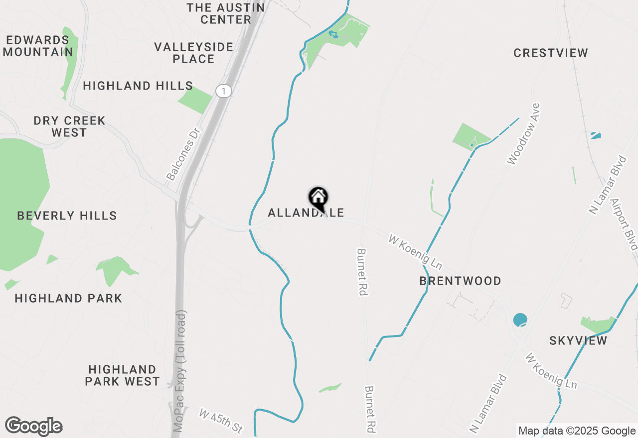 Map of 5807 Woodview Ave, Austin, TX 78756