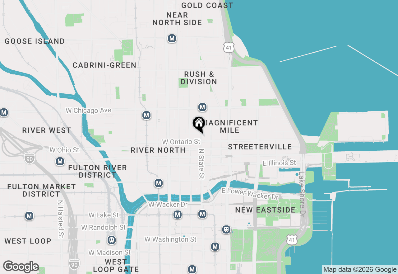 Map of 630 N State Street #P320, Chicago, IL 60654