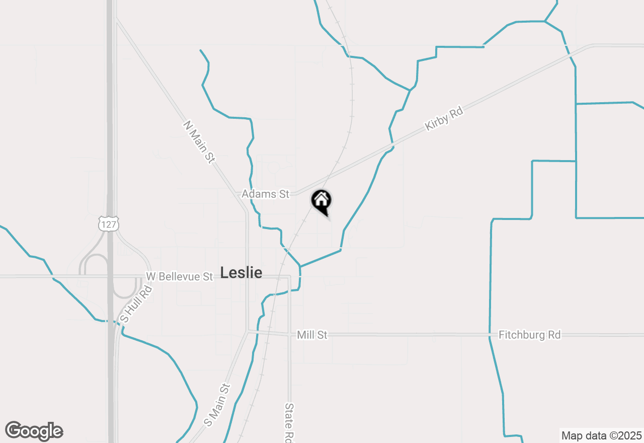 Map of 307 Searle Street, Leslie, MI 49251