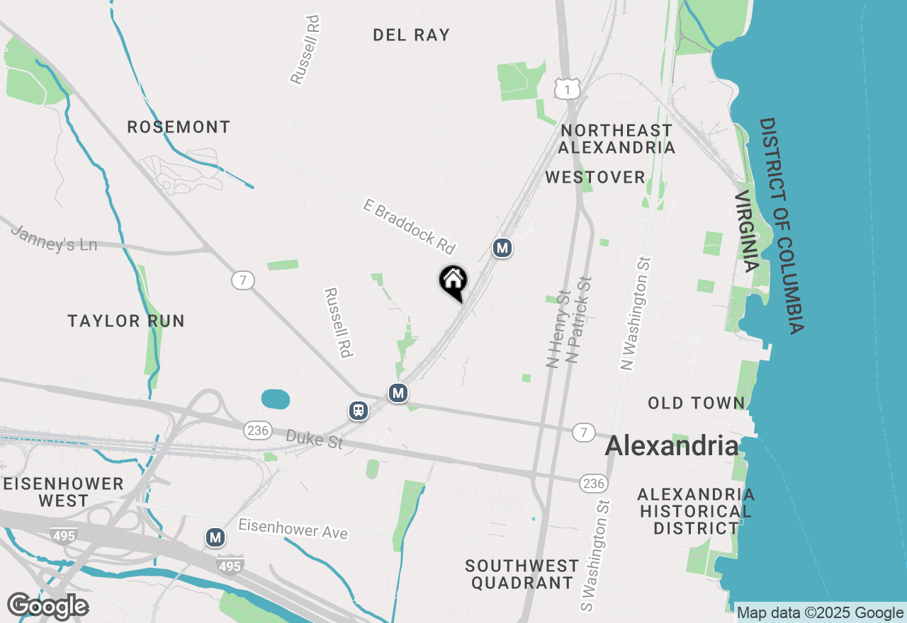 Map of 307 Mount Vernon Avenue, Alexandria, VA 22301