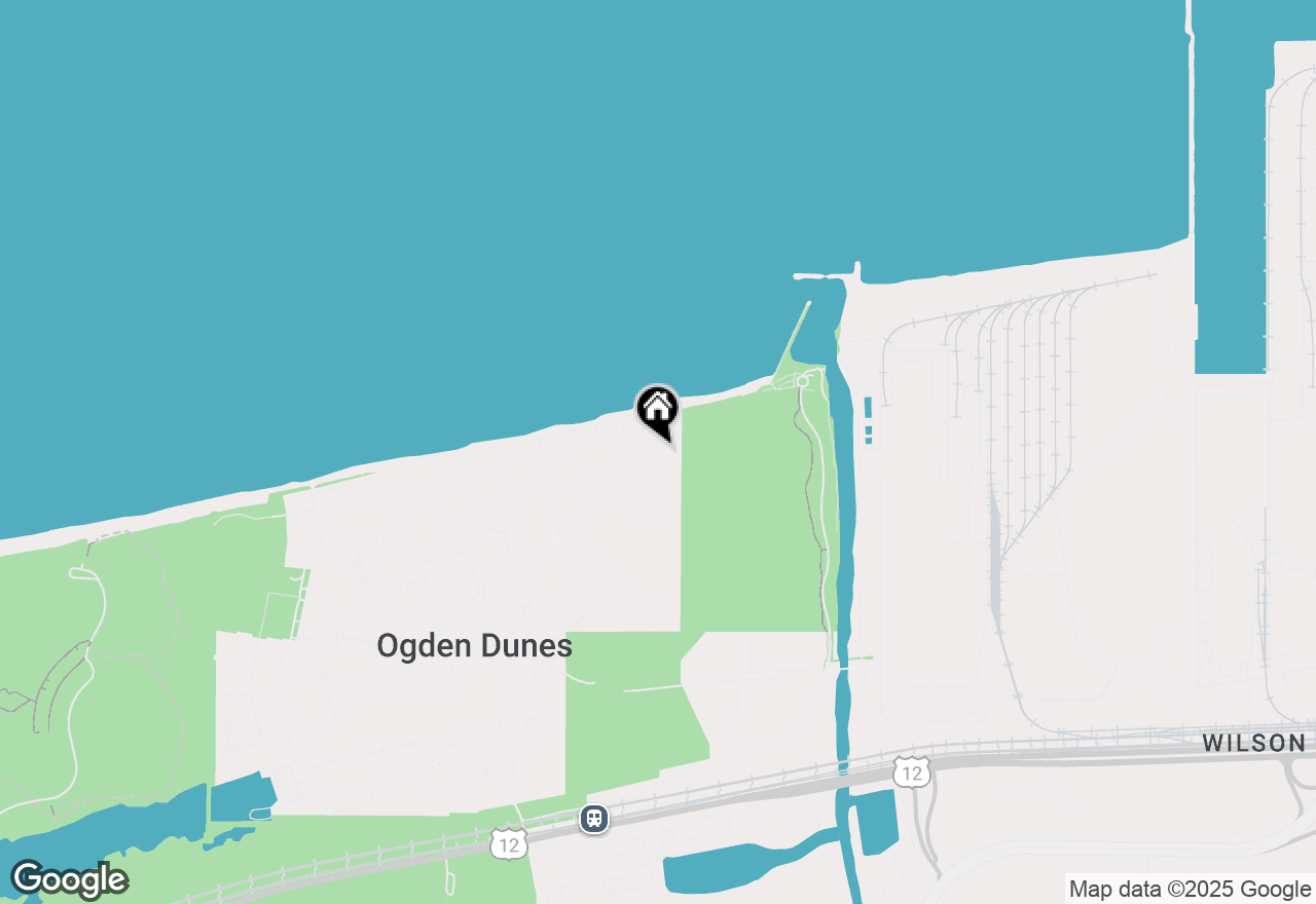 Map of 6 Ogden Road, Ogden Dunes, IN 46368