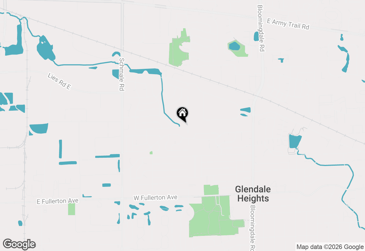 Map of 18 Hesterman Drive, Glendale Heights, IL 60139