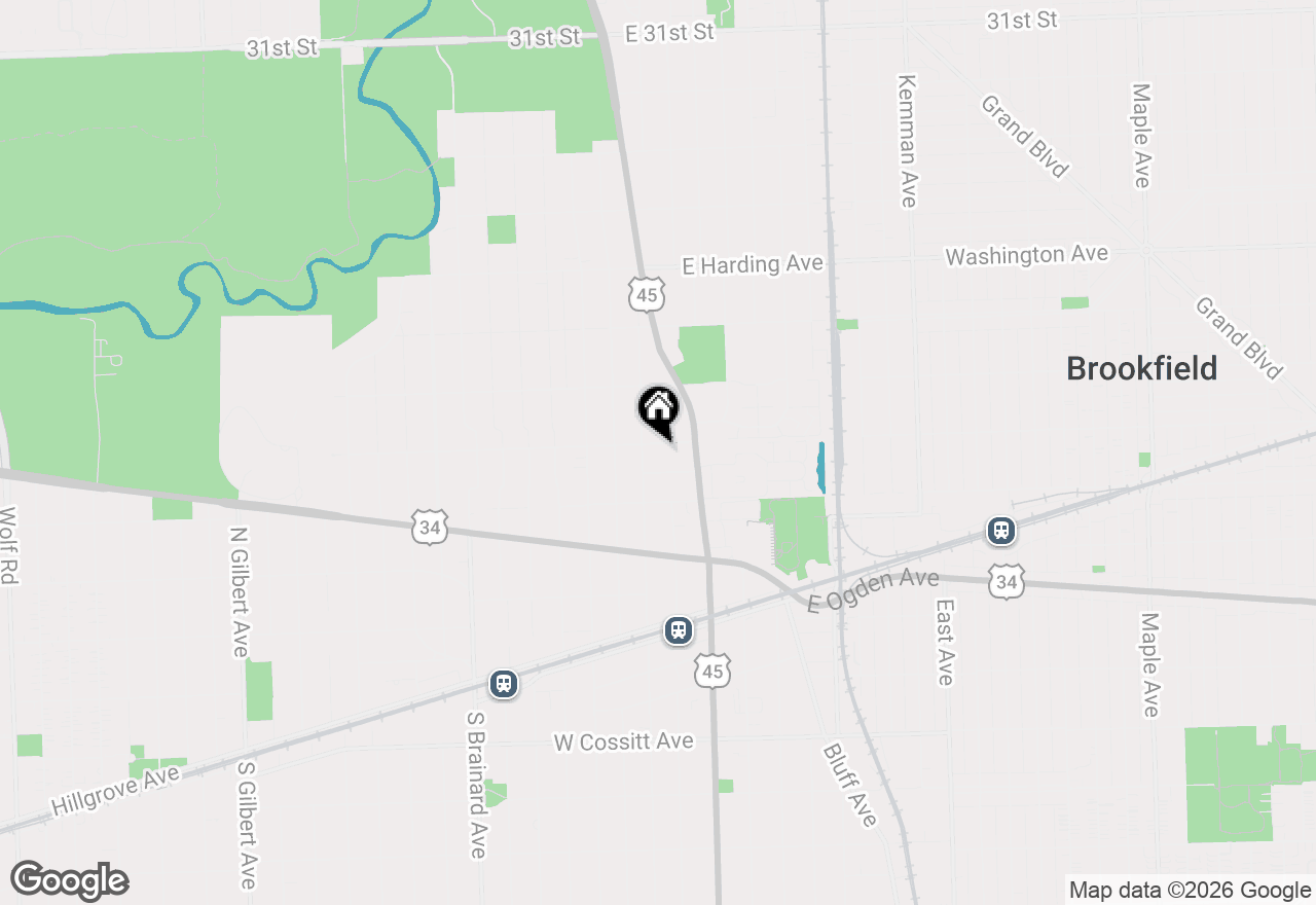 Map of 30 Richmond Avenue, La Grange Park, IL 60526