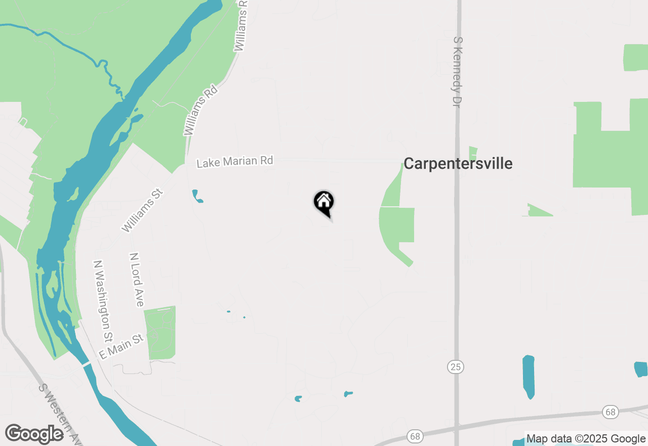 Map of 1017 Brookdale Drive, Carpentersville, IL 60110