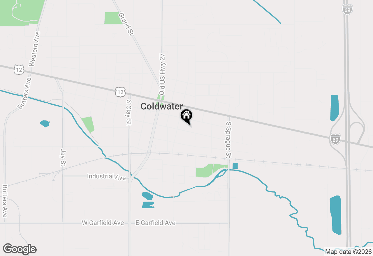 Map of 113 E Washington Street, Coldwater, MI 49036