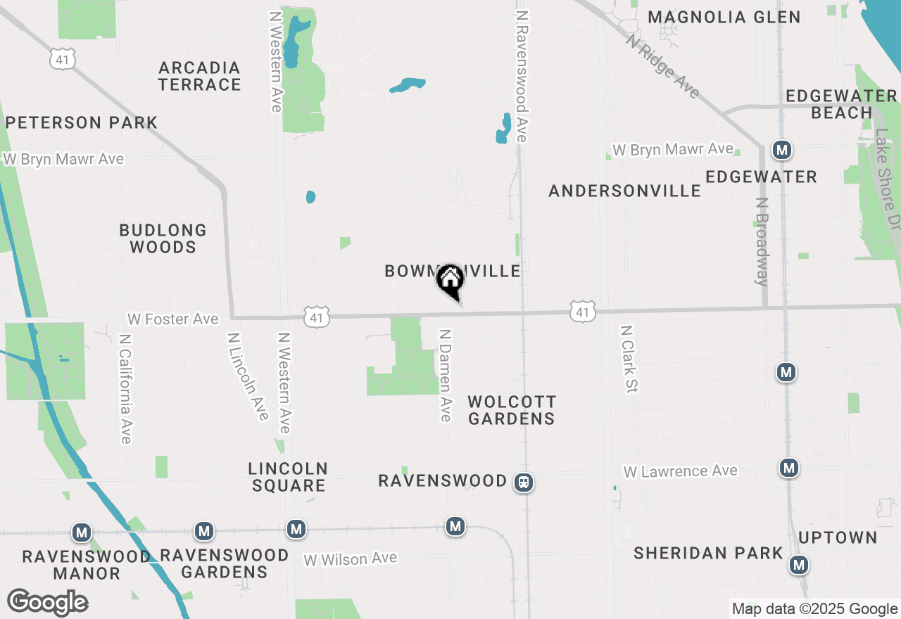 Map of 1968 W Foster Avenue #D, Chicago, IL 60640